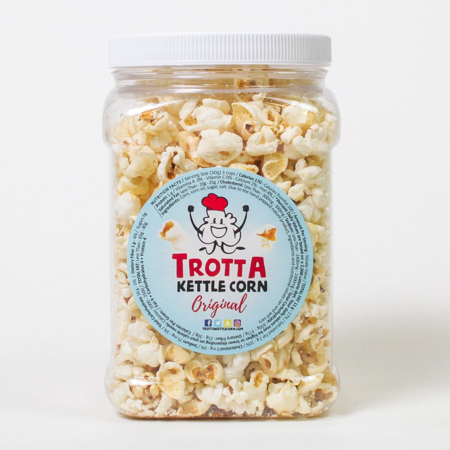 Trotta Kettle Corn Original - Half Gallon